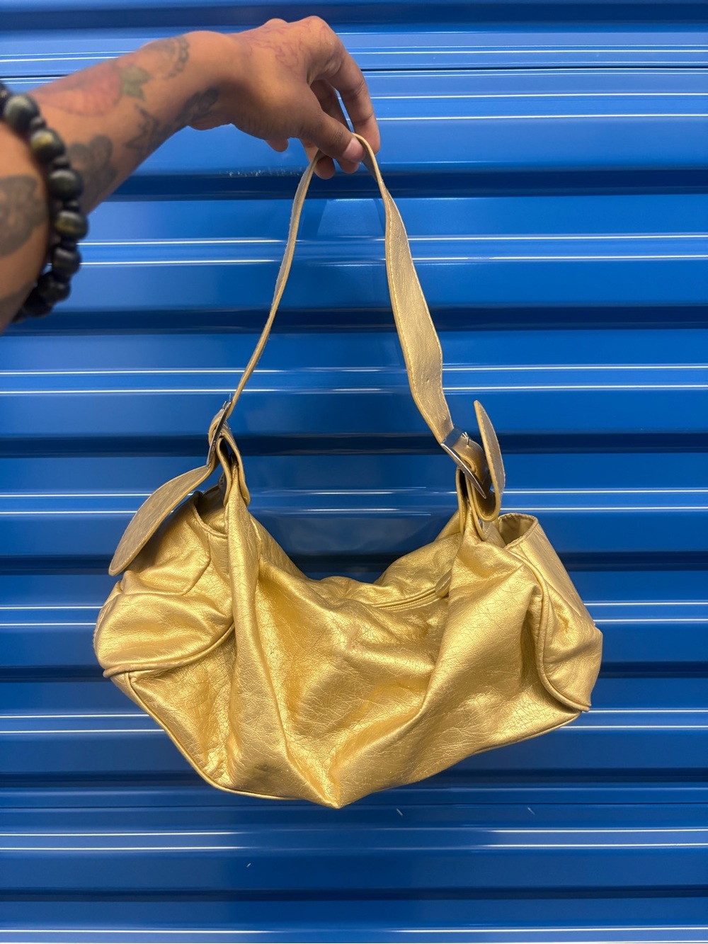 Metallic Gold Shoulder Bag